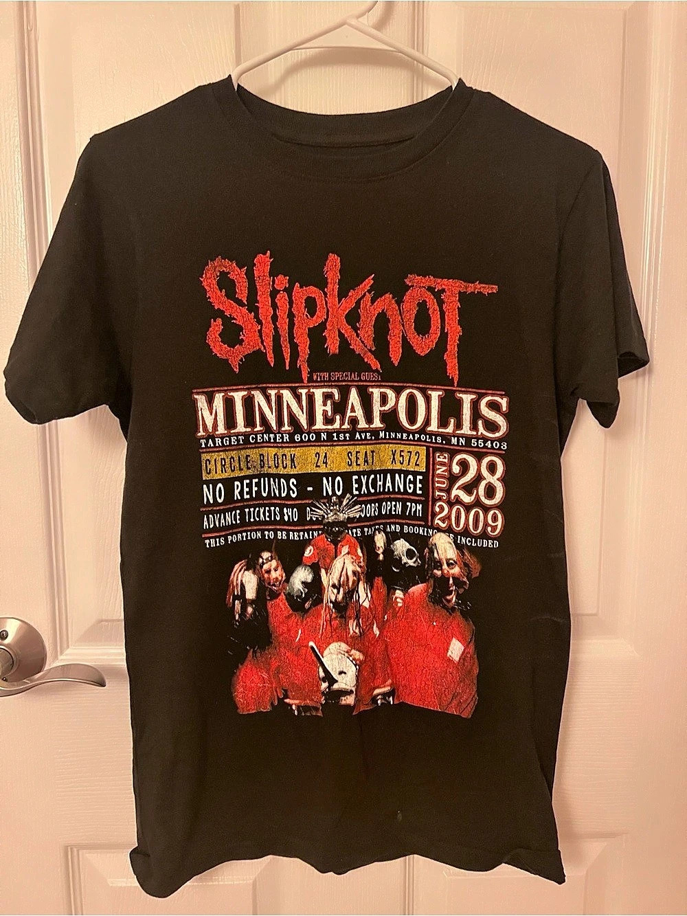 Slipknot Minneapolis '09 T-Shirt in Black & Red